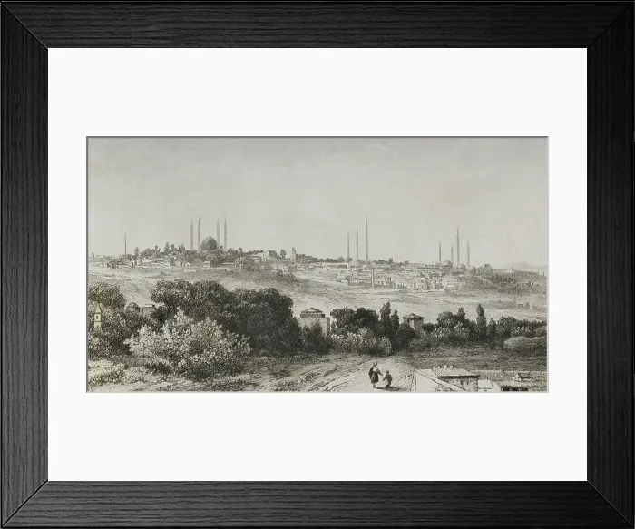 Framed Print : Ottoman Empire. Turkey. Adrianople - Panorama