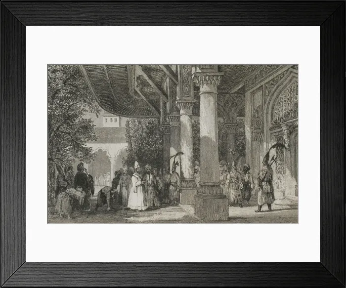 Framed Print : Turkey, Constantinople. Topkapi Palace. Gate of a Seraglio Framed Print : Turkey, Constantinople. Topkapi Palace. Gate of a Seraglio