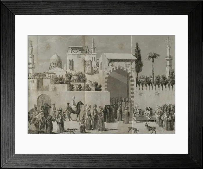 Framed Print : Reception of a Venetian ambassadors in Damascus in 1511 Framed Print : Reception of a Venetian ambassadors in Damascus in 1511