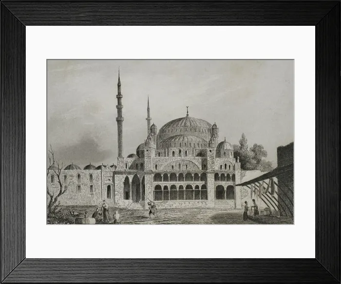 Framed Print : Turkey. Constantinople. The Mosque of the Valide Sultan Framed Print : Turkey. Constantinople. The Mosque of the Valide Sultan