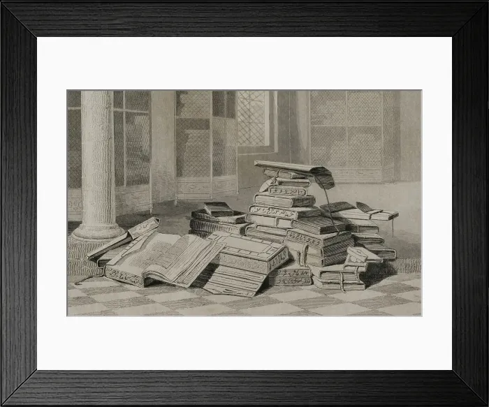 Framed Print : Ottoman Empire. Turkish books Framed Print : Ottoman Empire. Turkish books