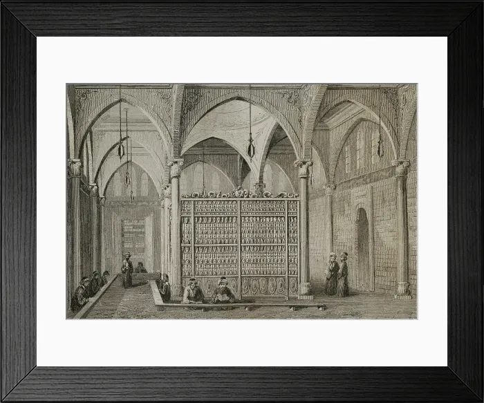 Framed Print : Turkey. Istanbul - Library of Raghib Pasha. Interior Framed Print : Turkey. Istanbul - Library of Raghib Pasha. Interior