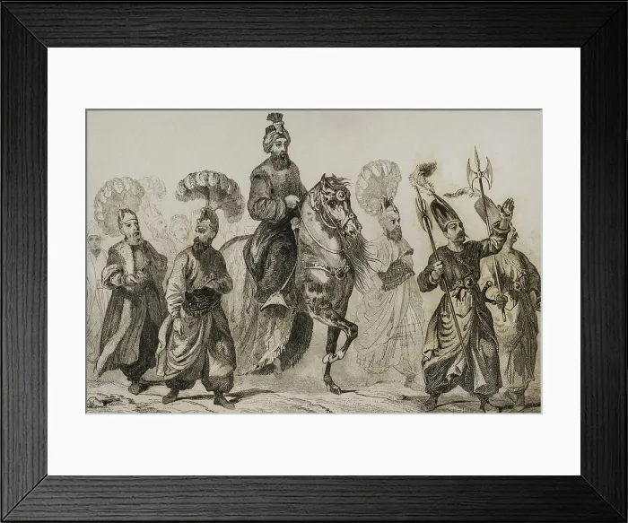 Framed Print : Ottoman Sultan going to the mosque. Turkey Framed Print : Ottoman Sultan going to the mosque. Turkey