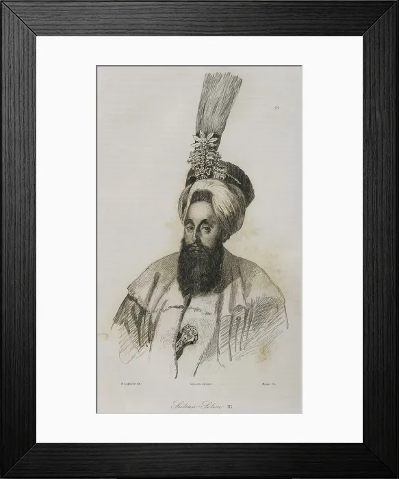 Framed Print : Selim III (1761-1808). Ottoman sultan from 1789 to 1807 Framed Print : Selim III (1761-1808). Ottoman sultan from 1789 to 1807