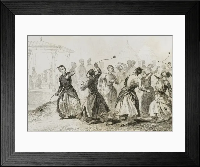 Framed Print : Turkey. Men exercising in Tomak