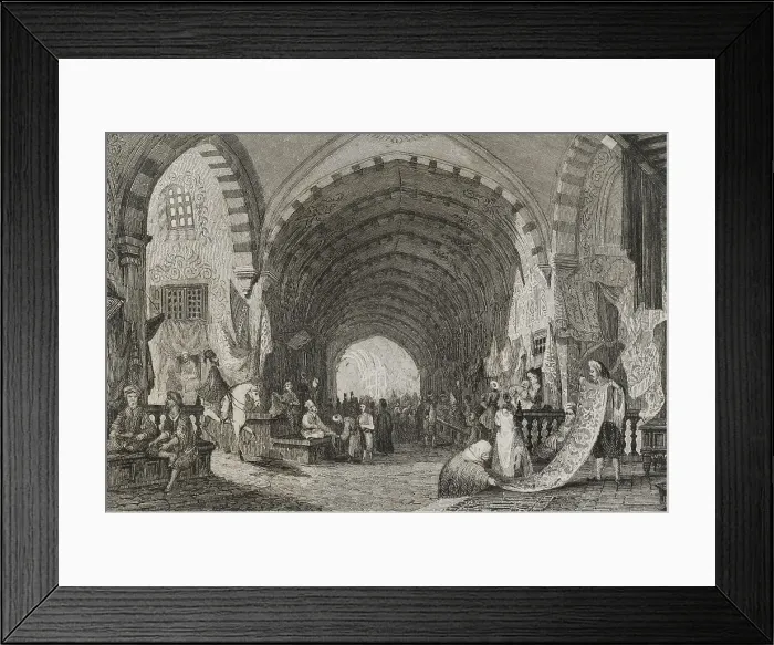 Framed Print : Turkey. Constantinople. The Bazaar Framed Print : Turkey. Constantinople. The Bazaar