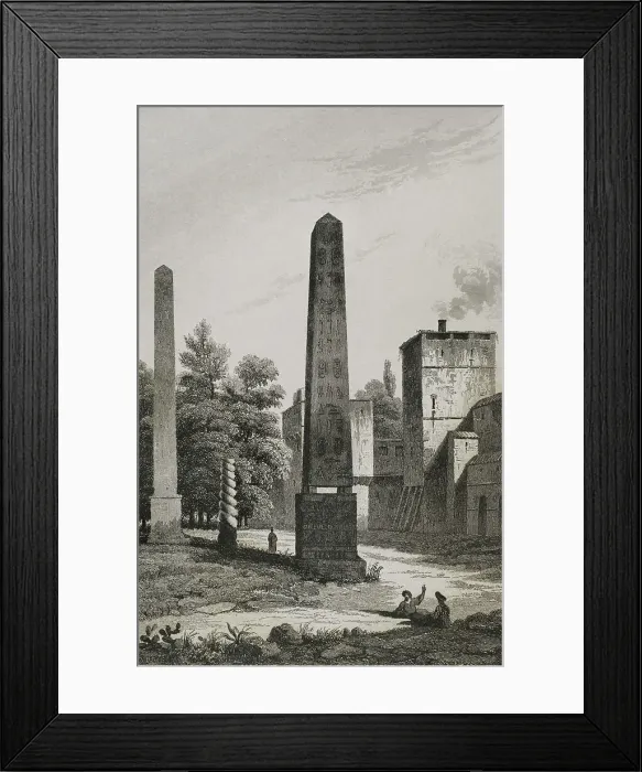 Framed Print : Turkey. Constantinople (today Istanbul). Hippodrome ruins Framed Print : Turkey. Constantinople (today Istanbul). Hippodrome ruins
