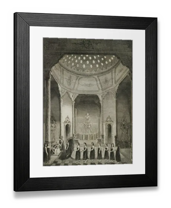 Framed Print : Turkey. Constantinople. Ottoman era. The Sultan's bath Framed Print : Turkey. Constantinople. Ottoman era. The Sultan's bath