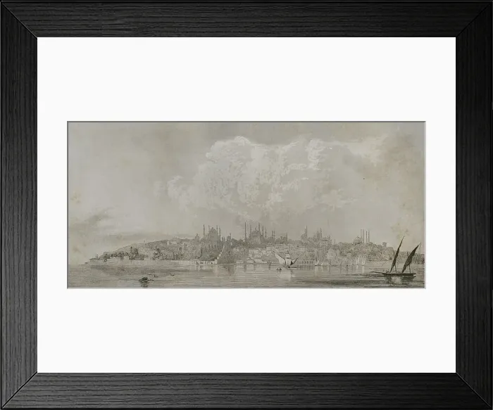 Framed Print : Panoramic view of Constantinople with the Seraglio Point Framed Print : Panoramic view of Constantinople with the Seraglio Point