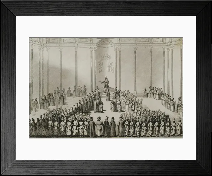 Framed Print : Turkey. Court of the Grand Vizier. Ottoman Empire Framed Print : Turkey. Court of the Grand Vizier. Ottoman Empire