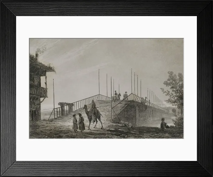 Framed Print : Turkey. Istanbul. Small Bridge (Kutchuk Tchekmedje)