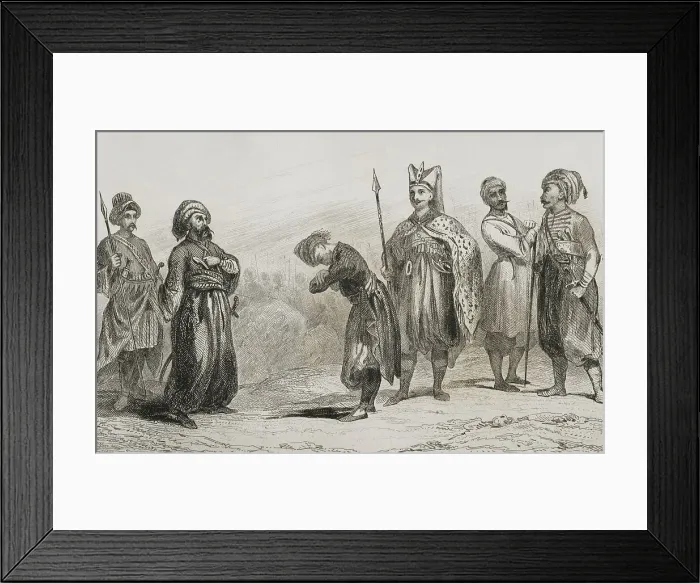 Framed Print : Turkey. Ottoman Empire. Turkish army troops Framed Print : Turkey. Ottoman Empire. Turkish army troops
