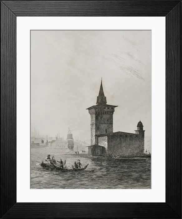 Framed Print : Turkey. Constantinople - Leander's Tower Framed Print : Turkey. Constantinople - Leander's Tower