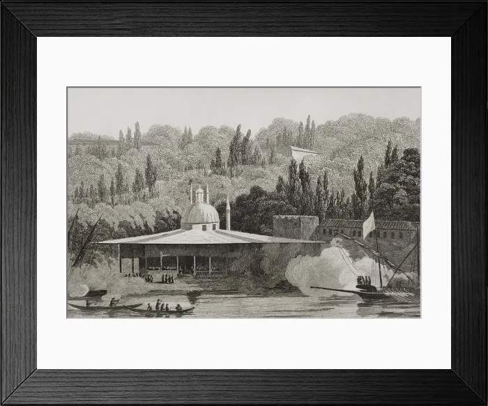 Framed Print : Turkey. Kiosk of the Gunsmiths (Djebedjiler-Kiochky) Framed Print : Turkey. Kiosk of the Gunsmiths (Djebedjiler-Kiochky)