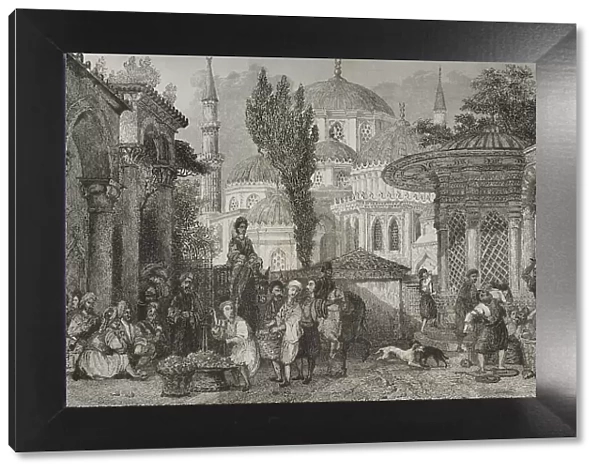 Turkey. Constantinople. The Sehzade Mosque