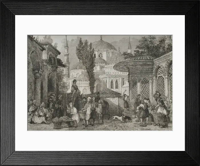 Framed Print : Turkey. Constantinople. The Sehzade Mosque Framed Print : Turkey. Constantinople. The Sehzade Mosque