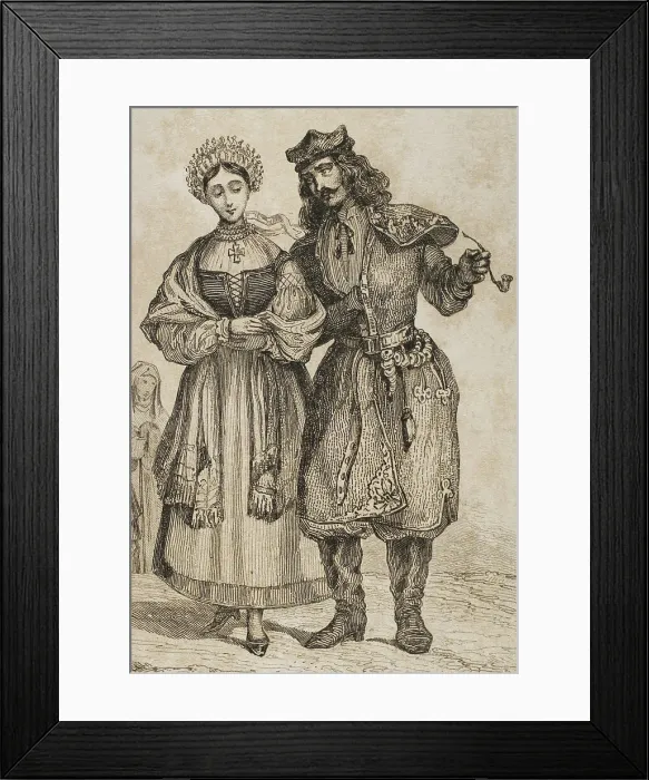 Framed Print : Poland. People of Krakow History of Poland - Charles Foster Framed Print : Poland. People of Krakow History of Poland - Charles Foster