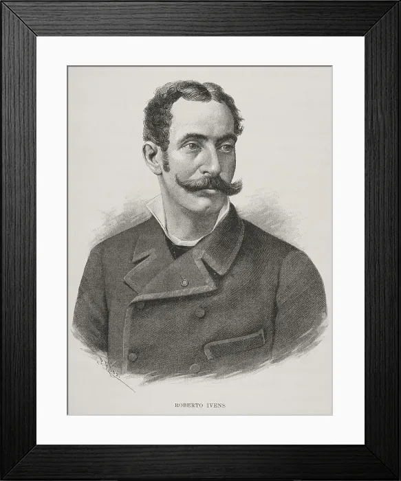 Framed Print : Roberto Ivens (1850-1898). Portrait Framed Print : Roberto Ivens (1850-1898). Portrait