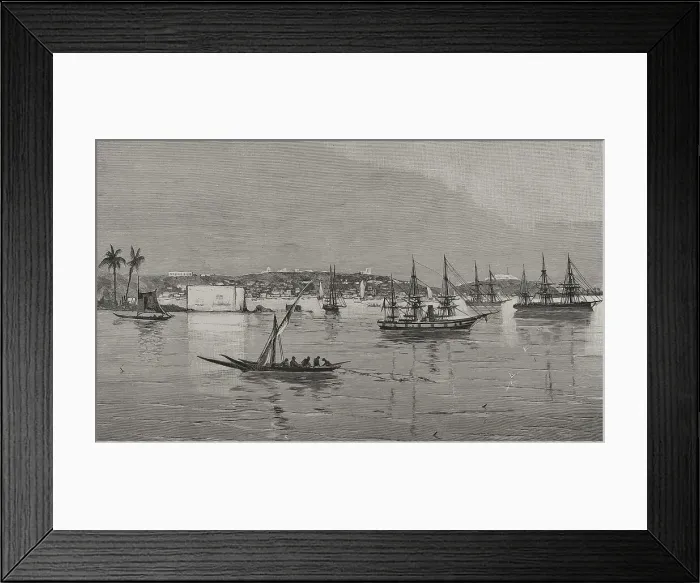 Framed Print : Africa. Loanda. San Pablo de Loanda. Panorama of the port Framed Print : Africa. Loanda. San Pablo de Loanda. Panorama of the port