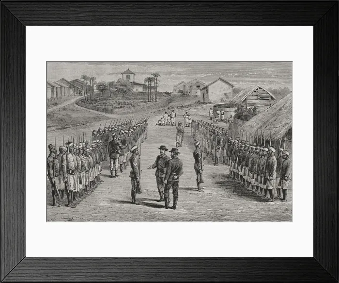 Framed Print : Africa, Congo. Interior of the Vivi Station Framed Print : Africa, Congo. Interior of the Vivi Station