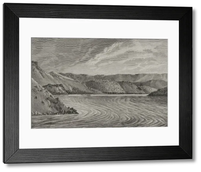 Framed Print : History of Africa. Congo. Vivi station. Landscape Framed Print : History of Africa. Congo. Vivi station. Landscape