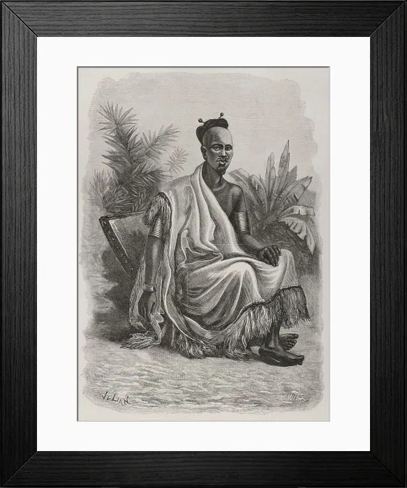 Framed Print : Congo. Portrait of Ngalyema, chief of Kintamo Framed Print : Congo. Portrait of Ngalyema, chief of Kintamo