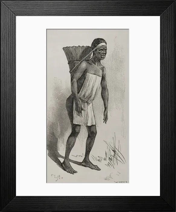 Framed Print : Africa. Lower Congo woman - W. Meyer Framed Print : Africa. Lower Congo woman - W. Meyer