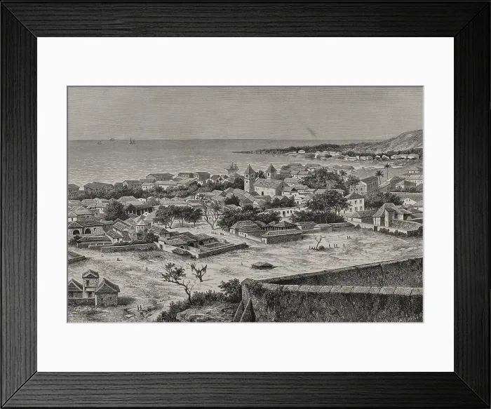 Framed Print : Africa. Loanda. San Pablo de Loanda. Panorama of the port Framed Print : Africa. Loanda. San Pablo de Loanda. Panorama of the port