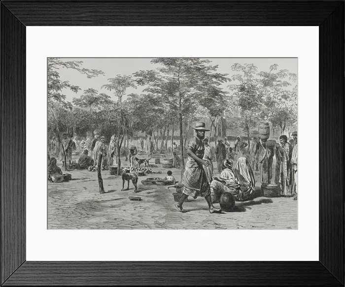 Framed Print : Africa. Loanda. St. Paul of Loanda. Market Square Framed Print : Africa. Loanda. St. Paul of Loanda. Market Square