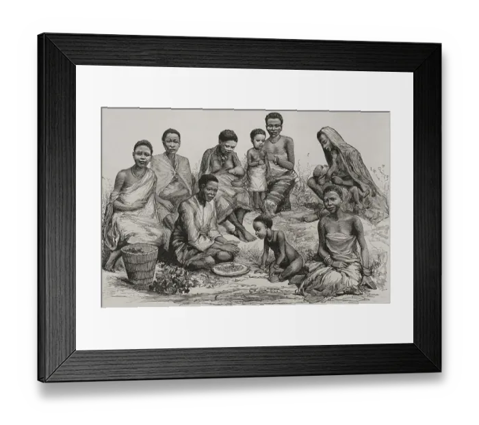 Framed Print : The Congo, Leopoldville. Indigenous women in the city market Framed Print : The Congo, Leopoldville. Indigenous women in the city market