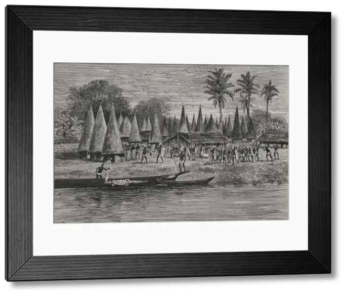 Framed Print : History of Africa. Native Bondei people of Bonde Framed Print : History of Africa. Native Bondei people of Bonde