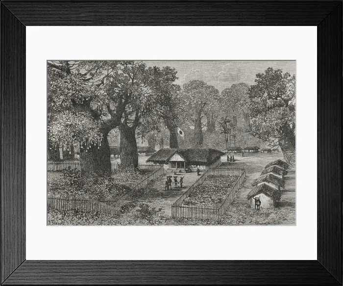Framed Print : The Congo - First main Colonial Post established in Kinshasa Framed Print : The Congo - First main Colonial Post established in Kinshasa