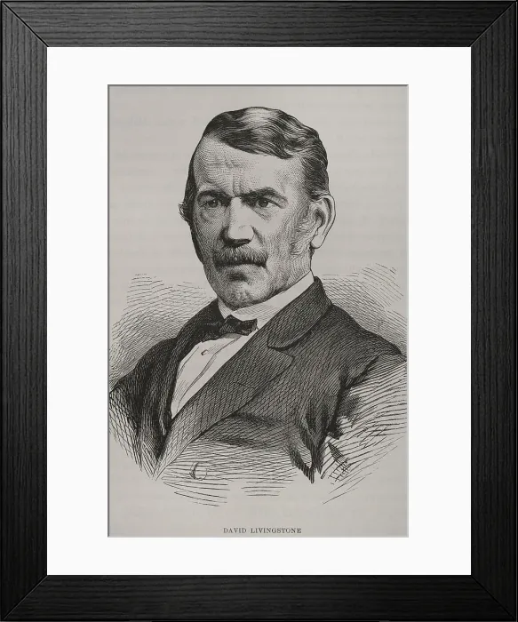 Framed Print : David Livingstone (1813-1873). Scottish explorer. Portrait Framed Print : David Livingstone (1813-1873). Scottish explorer. Portrait