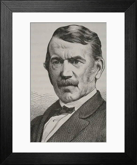 Framed Print : David Livingstone (1813-1873). Scottish explorer. Portrait Framed Print : David Livingstone (1813-1873). Scottish explorer. Portrait