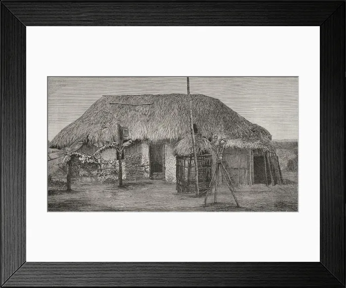 Framed Print : Africa. The Congo. German station of Mukenge Framed Print : Africa. The Congo. German station of Mukenge