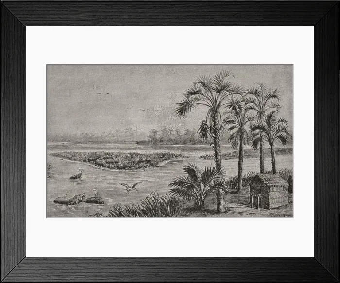 Framed Print : Panorama of the Kassai landscape
