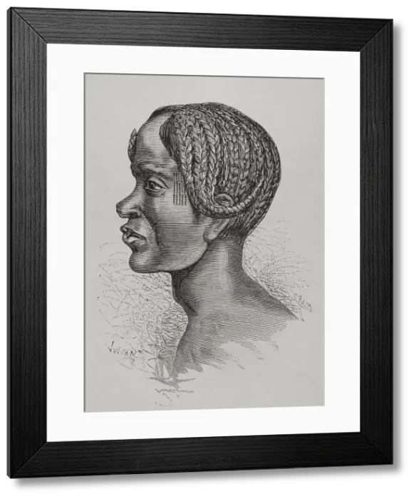 Framed Print : Africa. The Congo. Bangala indigenous Framed Print : Africa. The Congo. Bangala indigenous