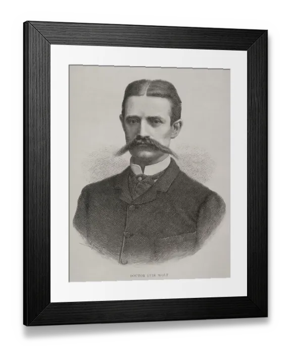 Framed Print : Doctor Heinrich Ludwig Wolf (1850-1889) - E. Gimeno Framed Print : Doctor Heinrich Ludwig Wolf (1850-1889) - E. Gimeno