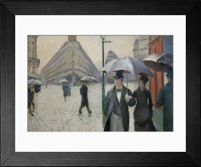 Framed Print : Gustave Caillebotte - Paris Street; Rainy Day, 1877 Framed Print : Gustave Caillebotte - Paris Street; Rainy Day, 1877