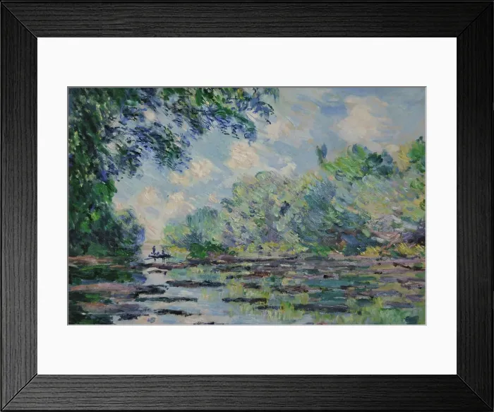 Framed Print : Arm of the Seine at Giverny, 1885, by Claude Monet Framed Print : Arm of the Seine at Giverny, 1885, by Claude Monet