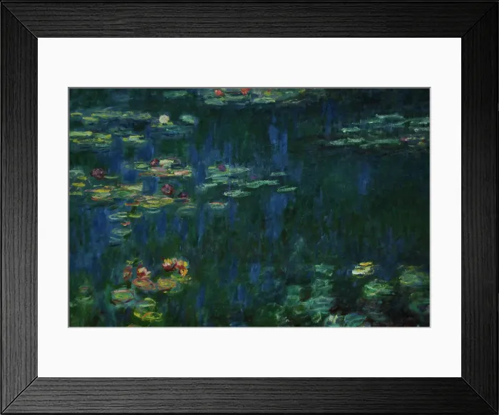 Framed Print : The Water Lilies: Green Reflections circa 1915-1926 by Monet Framed Print : The Water Lilies: Green Reflections circa 1915-1926 by Monet