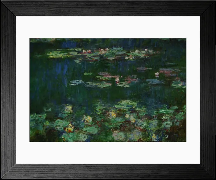 Framed Print : The Water Lilies: Green Reflections circa 1915-1926 by Monet Framed Print : The Water Lilies: Green Reflections circa 1915-1926 by Monet