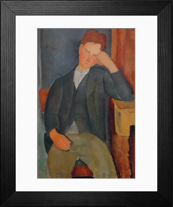 Framed Print : The Young Apprentice by Amedeo Modigliani Framed Print : The Young Apprentice by Amedeo Modigliani