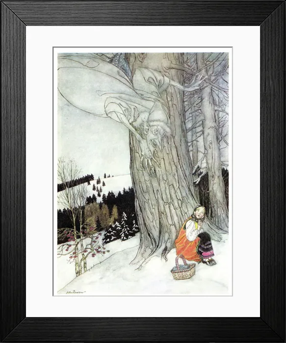 Framed Print : Art thou warm, Maiden, by Arthur Rackham Framed Print : Art thou warm, Maiden, by Arthur Rackham