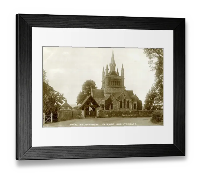 Framed Print : Exterior and Lychgate, St Mildred's Church, Whippingham Framed Print : Exterior and Lychgate, St Mildred's Church, Whippingham