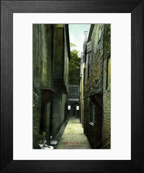Framed Print : Grey Friars Row, Great Yarmouth, Norfolk