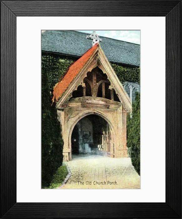 Framed Print : Porch of St Peter and St Paul Church, Shoreham, Kent Framed Print : Porch of St Peter and St Paul Church, Shoreham, Kent