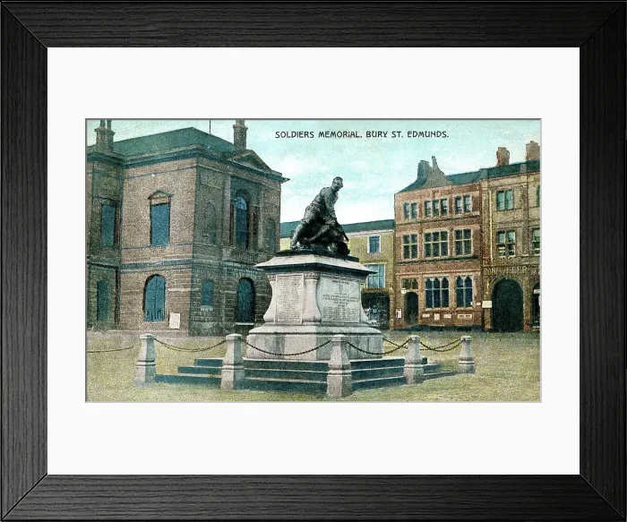 Framed Print : Soldiers Memorial, Bury St Edmunds, Suffolk Framed Print : Soldiers Memorial, Bury St Edmunds, Suffolk