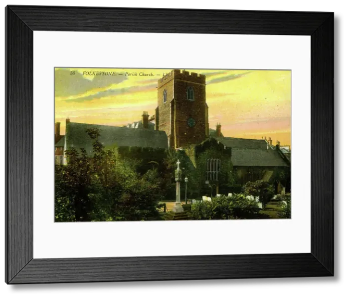 Framed Print : St Mary and St Eanswythe Church, Folkestone, Kent Framed Print : St Mary and St Eanswythe Church, Folkestone, Kent