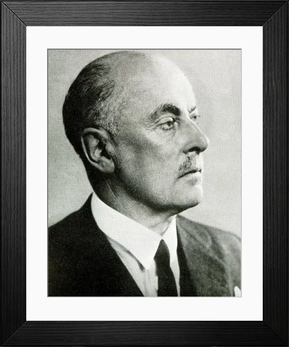 Framed Print : Hubert Pierlot, Belgian Prime Minister in exile, WW2 Framed Print : Hubert Pierlot, Belgian Prime Minister in exile, WW2